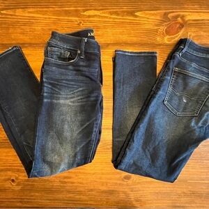 Men’s American Eagle next level flex jeans. 28x30 TWO pair included in price!